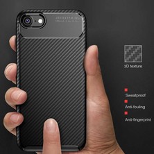 Fibaks Xiaomi Redmi 8 Kılıf Rugged Armor Darbe Emici Uzun Ömürlü Dayanıklı Parmak İzi Yapmaz Karbon Tasarım Negro Silikon Kapak