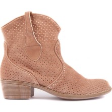 Sail Lakers - Taba Nubuk Fermuarsız Kadın Yaz Botu