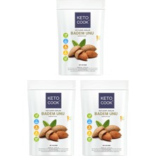 KetoCook Ketojenik Badem Unu ( Almond Flour ) Trio Avantajlı Set 300 gram X 3 Adet