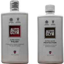 Auto Glym Super Resin Polish + Extra Gloss Protection Cila Seti