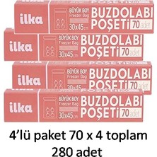 Ilka Rulo Buzdolabı Poşeti Büyük Boy 4 x 70'li