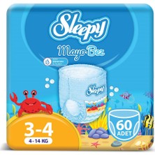 Sleepy Mayo Külot Bez 4 Numara Max 3'Lü Paket 4-14 Kg