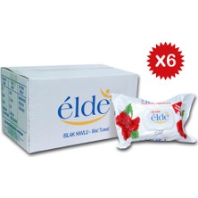 Elde 100'LÜ  Islak Havlu Gül Premium 100 Yaprak 6'lı Paket