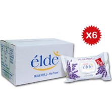 Elde 100'LÜ  Islak Havlu Lavanta 100 x 6'lı  Paket