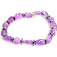 Taş Rüyası Ametist Hematit Bileklik