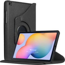 Microsonic Samsung Galaxy Tab S6 Lite 10.4" P610 Kılıf 360 Rotating Stand Deri Siyah