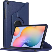 Microsonic Samsung Galaxy Tab S6 Lite 10.4" P610 Kılıf 360 Rotating Stand Deri Lacivert