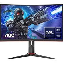 AOC C27G2ZE/BK 27" 240Hz 0.5 ms (HDMI+Display) FreeSync Full HD Curved LED Monitör