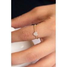 Semi̇z Kuyumculuk 14 Ayar Altın Kalp Eklem Yüzük