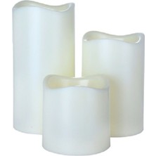 Koopman Renk Değiştiren Kumandalı Ledli 3'lü Mum Seti