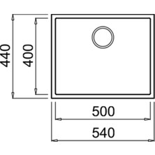 Teka SQUARE 50.40 TG STONE GREY Tezgahaltı Granit Eviye Gri 50 cm 115230021