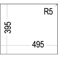 Teka SQUARE 50.40 TG STONE GREY Tezgahaltı Granit Eviye Gri 50 cm 115230021