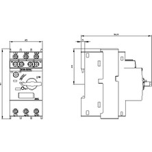 Siemens Sirius Motor Koruma Şalteri 3RV2011-1AA10 (1.1-1.6A; 100kA; BOY S00)