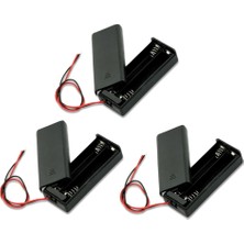 Emay Center 3'lü 2 Anahtarlı Pil Yatağı Aa Kalem Kalın Pil