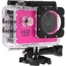 OEM 1080P HD Dijital Suya Dayanıklı Aksiyon Kamera Act-01 Pembe