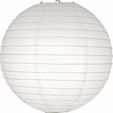 Kikajoy Beyaz Kağıt Dekor Fener 20 cm