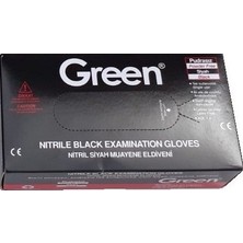 Green ELDİVEN GREEN NİTRİL LATEX KÜÇÜK BOY SİYAH ELDİVEN 1 PAKET