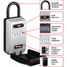 Master Lock 5424D 6 Anahtar Kapasiteli Işıklı Şifreli Mini Anahtar Dolabı