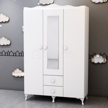 Garaj Home 3 Kapaklı Dolap + Şifonyer