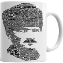 Baskı Dükkanı Atatürk  Kupa Bardak Porselen