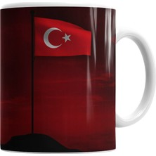 Baskı Dükkanı Bayrakları Bayrak Yapan Üstündeki Kandır Kupa Bardak Porselen