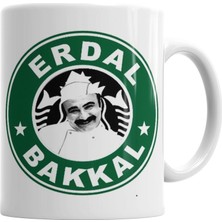 Baskı Dükkanı Çay Erdal Bakkalda İçilir Erdal Bakkal Kupa Bardak Porselen