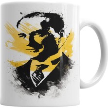 Baskı Dükkanı Mustafa Kemal Atatürk 01 Kupa Bardak Porselen