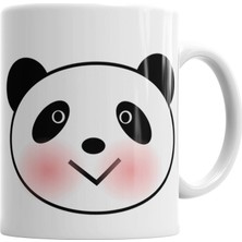 Baskı Dükkanı Sevimli Panda Kupa Bardak Porselen
