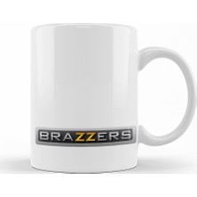 Baskı Dükkanı Brazzers Logo Kupa Bardak Porselen