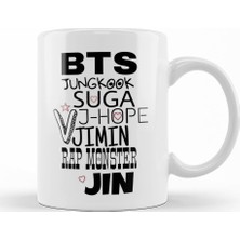Baskı Dükkanı Bts Kupa Bardak Porselen