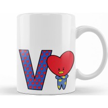 Baskı Dükkanı Bts Meets Bt21 V Kupa Bardak Porselen