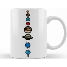 Baskı Dükkanı Gezegenler  Kupa Bardak Porselen