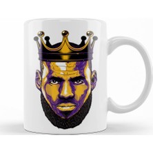 Baskı Dükkanı Lebron James The King Kupa Bardak Porselen