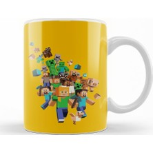 Baskı Dükkanı Minecraft Kupa  Bardak Porselen