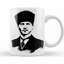 Baskı Dükkanı Mustafa Kemal Atatürk Kupa Bardak Porselen