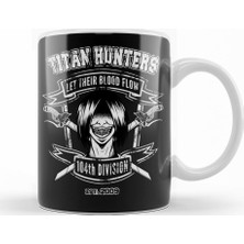 Baskı Dükkanı Attack On Titan Titan Hunters Kupa Bardak Porselen