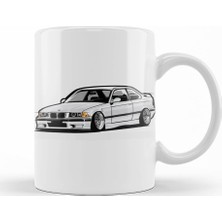 Baskı Dükkanı Bmw Stanced Out E36 Kupa Bardak Porselen