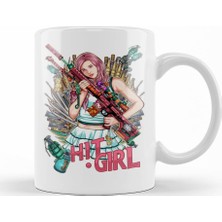 Baskı Dükkanı Chloe Moretz Hitgirl Kupa Bardak Porselen