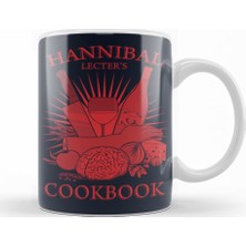 Baskı Dükkanı Hannibal Lecter's Cookbook Kupa Bardak Porselen