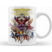 Baskı Dükkanı Justice Friends Kupa Bardak Porselen