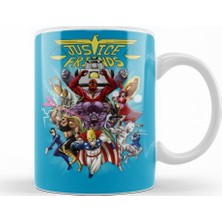 Baskı Dükkanı Justice Friends Kupa Bardak Porselen