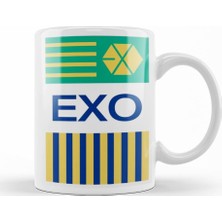 Baskı Dükkanı Kpop Exo Kupa Bardak Porselen