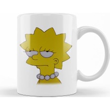 Baskı Dükkanı Lisa Simpson Entediada Kupa Bardak Porselen