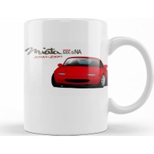 Baskı Dükkanı Mazda MX-5 Miata NA Kupa Bardak Porselen