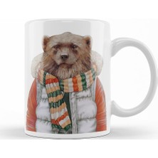 Baskı Dükkanı Soğuk Ayı Kupa Bardak Porselen