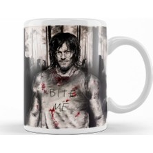 Baskı Dükkanı The Walking Dead Bite Medar Kupa Bardak Porselen