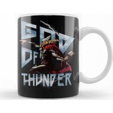 Baskı Dükkanı Thor God of Thunder Kupa Bardak Porselen
