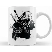 Baskı Dükkanı Witcher is Coming Kupa Bardak Porselen