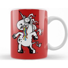 Baskı Dükkanı Zombies Vs Unicorns Zombie Unicorn Kupa Bardak Porselen