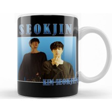 Baskı Dükkanı Kim Seokjin Vintage Bts Kupa Bardak Porselen